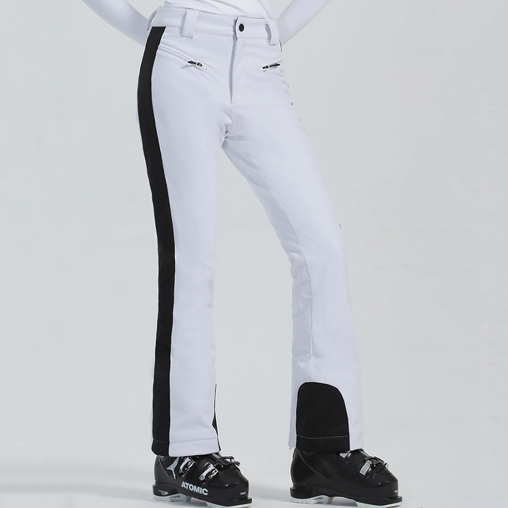 Winter Women Ski Pants 2025 New High Elasticity Warm Skiing Trousers Outdoor Windproof Waterproof Sports Snowboarding Pants