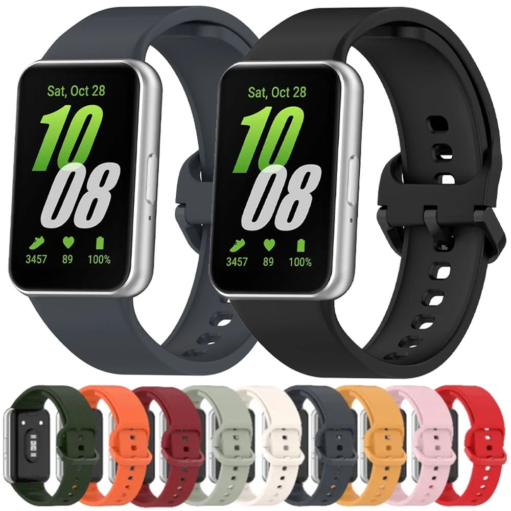 Soft Silicone Strap For Samsung Galaxy Fit 3 Band Official Replacement Bracelet Wristband For Samsung Fit 3 Accessories Correa