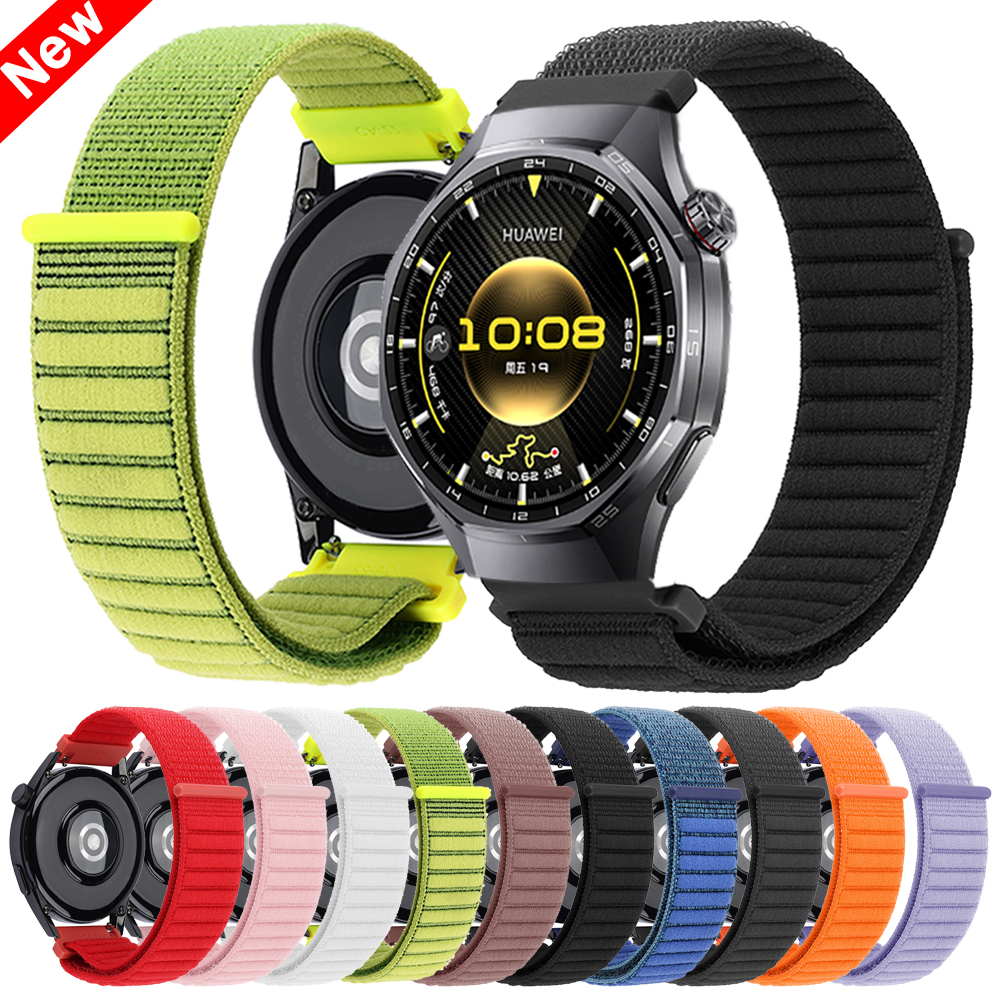 Velcro Nylon Watchband 20mm 22mm For WATCH 5 4pro GT 6/5 Pro GT6 5 4 3 46mm Sports Wrist Strap Bracelet For Venu 4