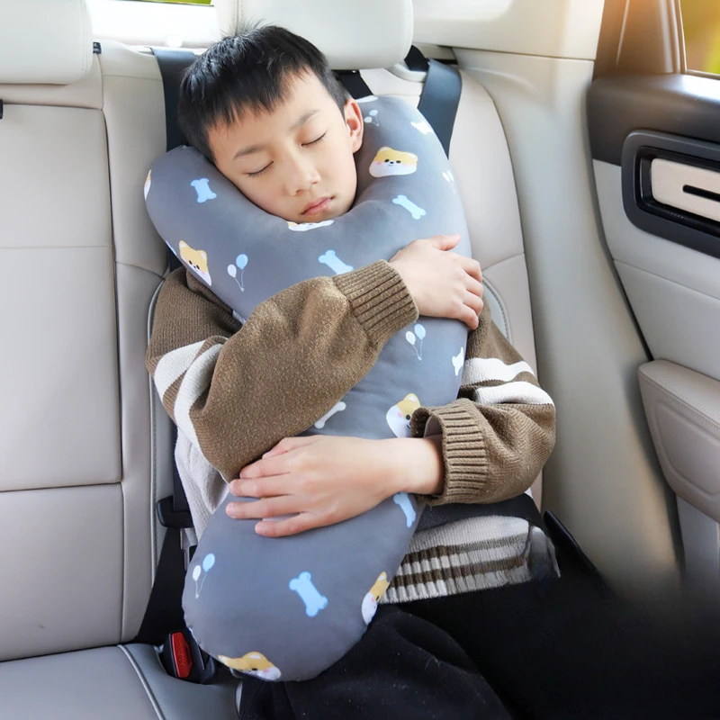 Children's Car Sleep Headrest Cartoon Car Rear Seat Protection Headrest Car Seat Belt Y-shaped Pillow Car Seat Pillow