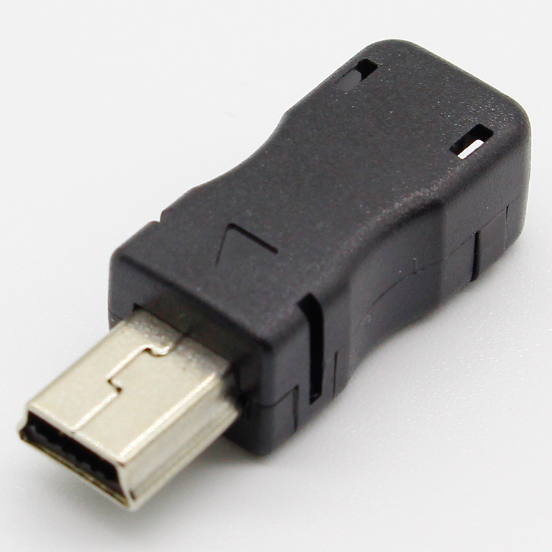 10pcs Mini USB 5-pin T-port trapezoidal port USB plug interface male plug connector suitable for DIY
