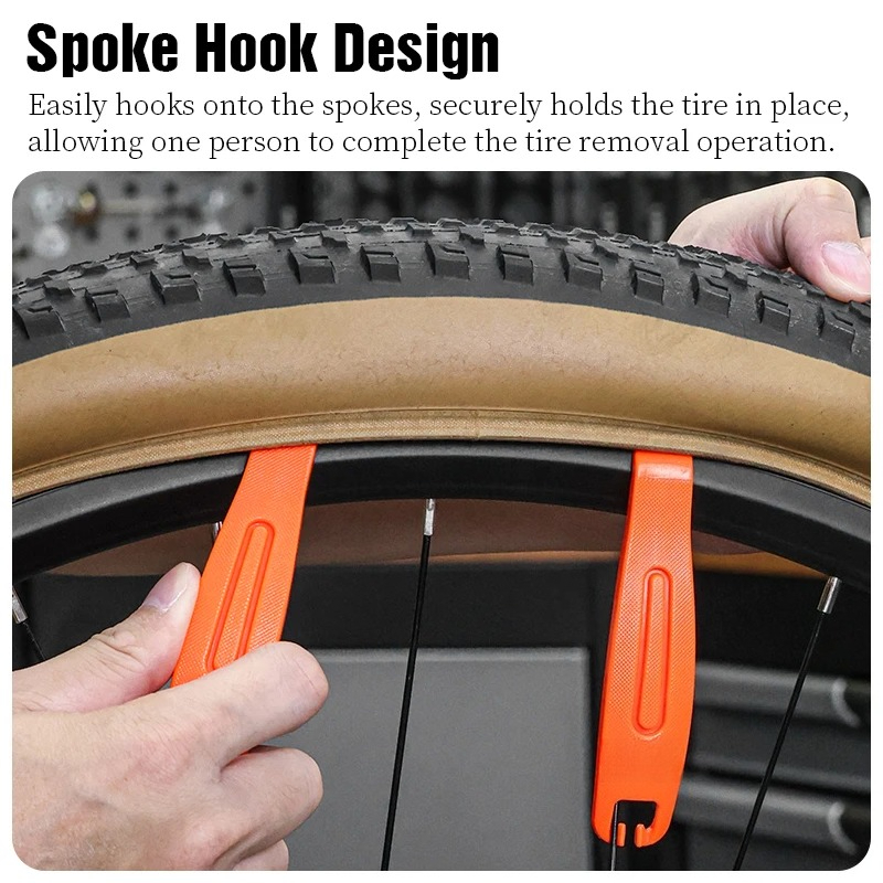 3PCS MTB/Road Bike Tire Levers Ultralight Pry Bar Rim Spoon for Tire Change Cycling Removal Tools Crowbar Set