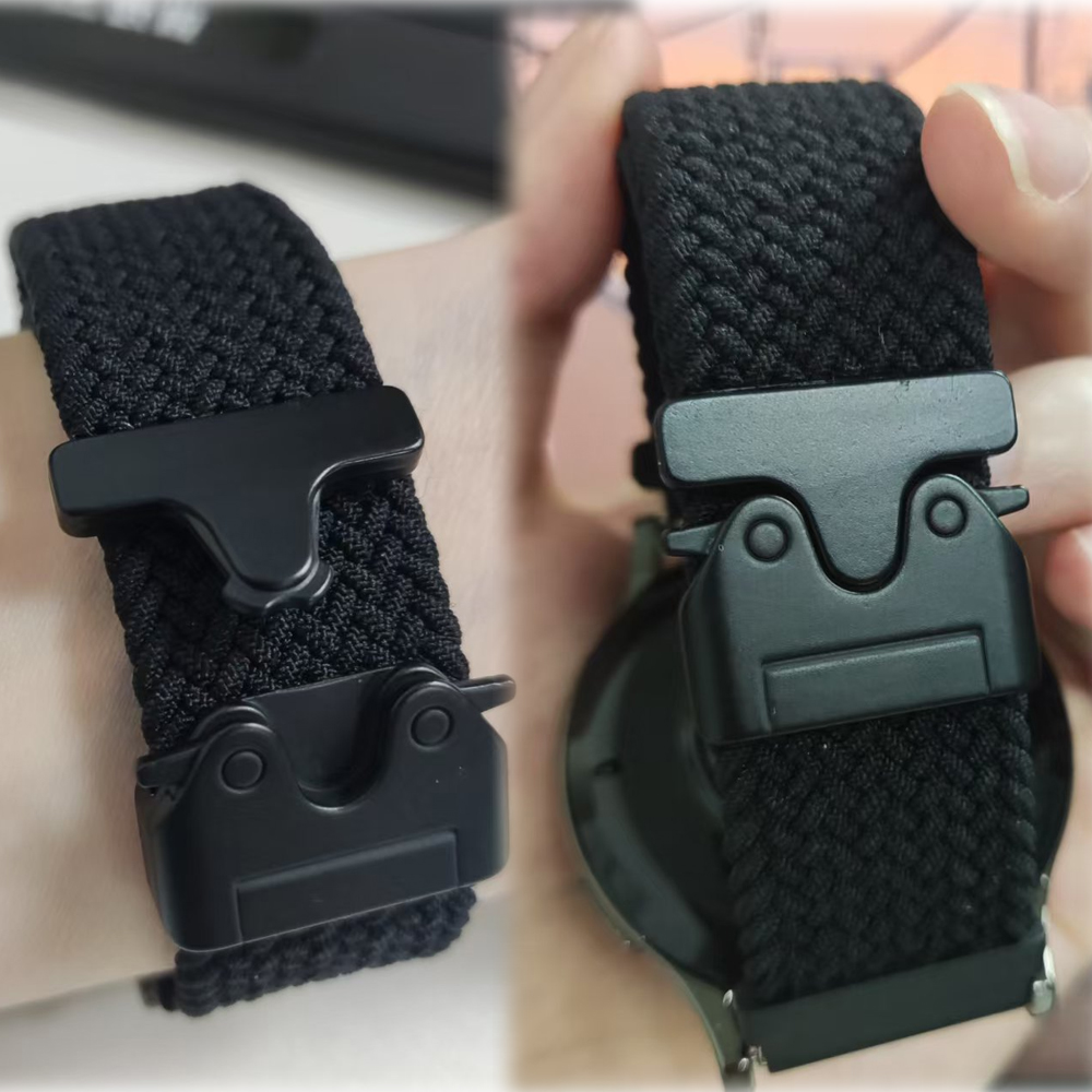 Parachute Buckle Braided Nylon Strap for Watch 7 6 5 Pro 4 Classic Band Replacement Bracelet 47mm 45mm 44mm 40mm