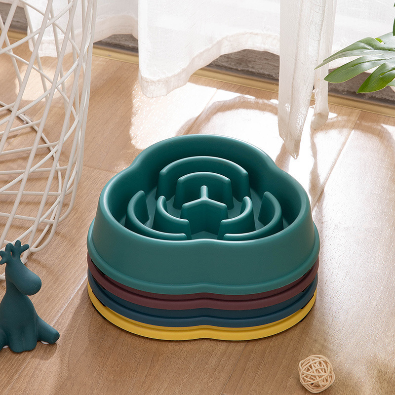 1Pc/Slow Feeding Bowl for Cats and Dogs, Anti-Tip Feeder, Pet Food Bowl, Anti-Choking Device