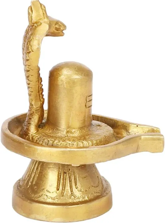 Brass Shiva Linga With Snake Shiva Lingam Statue