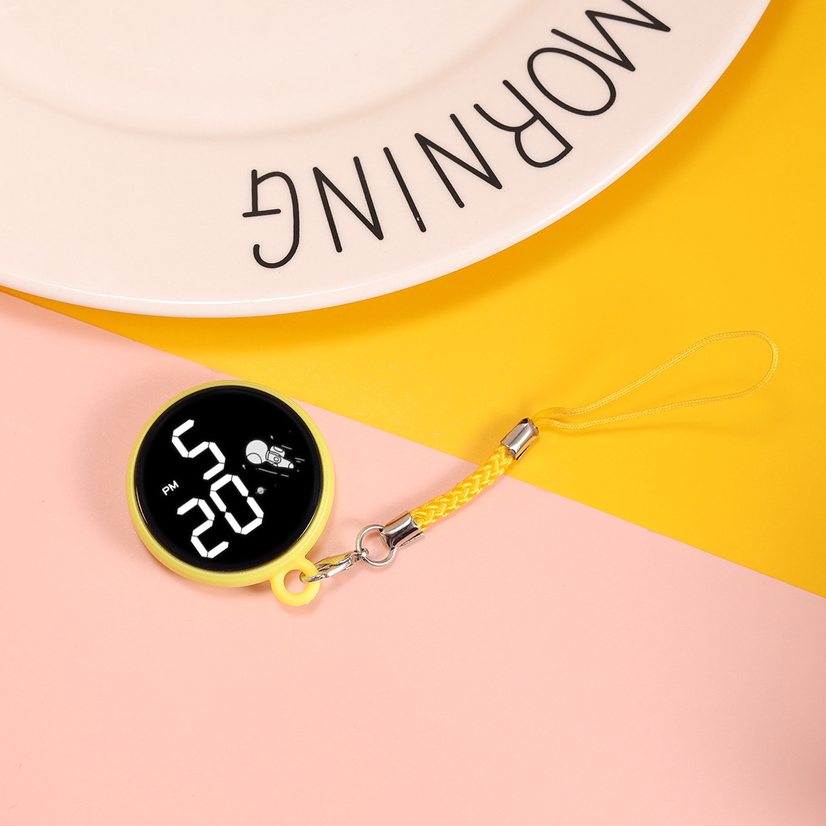 New Hot Selling Creative Pendant LED Watch Outdoor Simple and Cute Hanging Watch Primary School Pendant Touch Electronic Watch