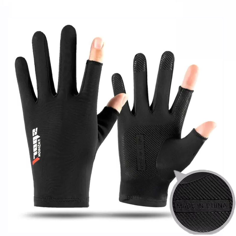Breathable Half Finger Cycling Gloves for Men and Women Outdoor Sports High Elasticity Comfortable Sunscreen Gloves