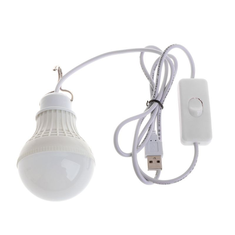 5V 3W USB Rechargeable Outdoor Emergency Light Bulb Portable Tent Hanging Night Lamp For Patio BBQ Camping Hiking Light