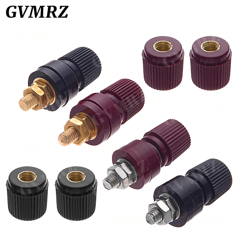 2PCS 6MM Full Copper Posts 333 Brass Terminal Blocks Power Supply Terminals Welding Machine Inverter Post Connector M6
