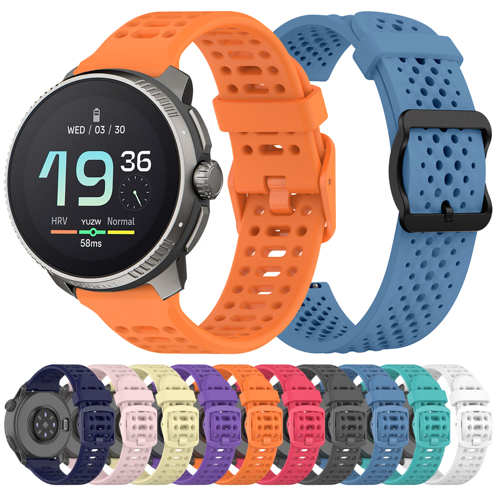 22mm Breathable WatchBand For SUUNTO RACE S/OCEAN/VERTICAL/5 9 PEAK PRO DLC Wristband For COROS PACE 3/APEX 2 Pro Original Strap