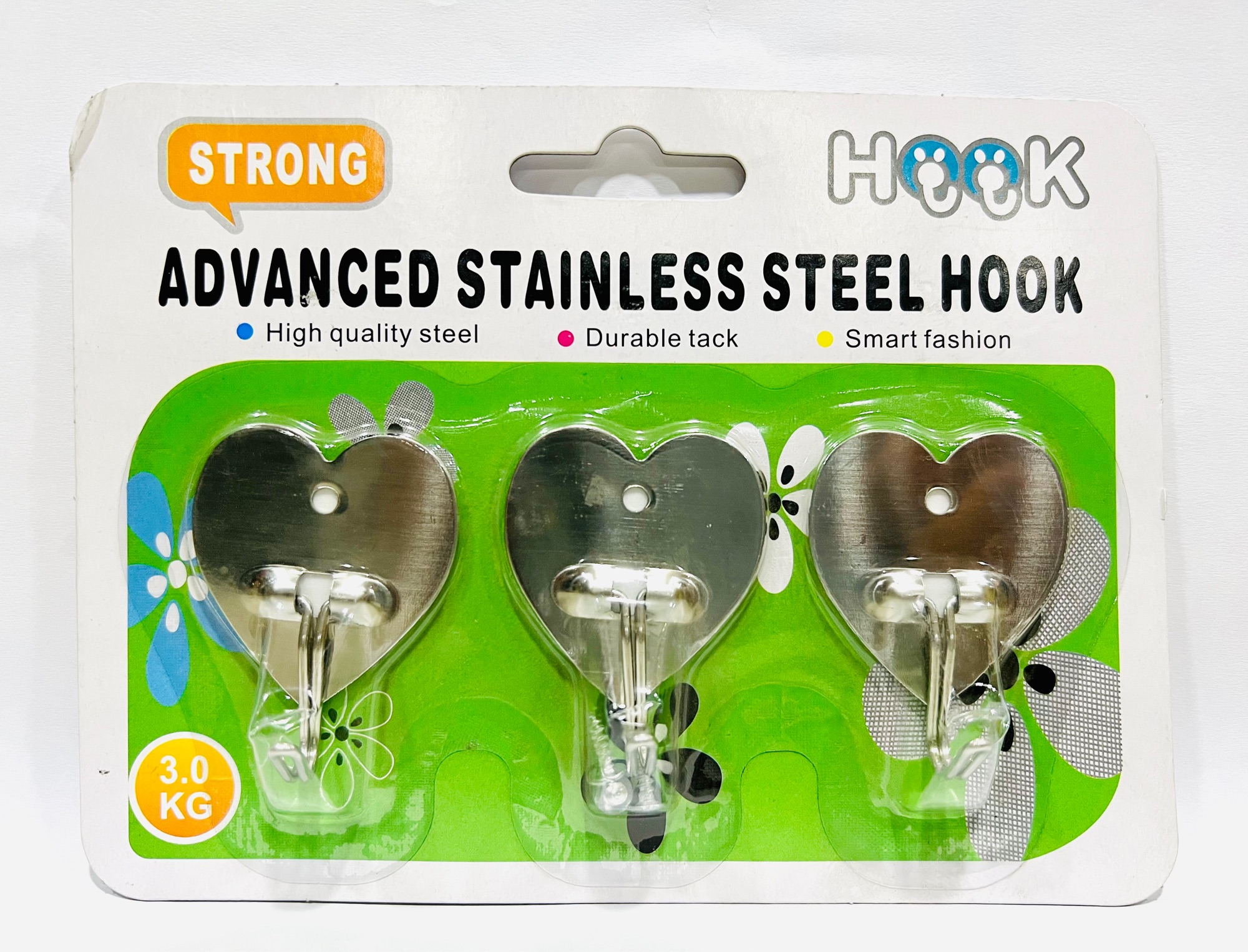 Steel Hook For Wall -3 Kg With Screw