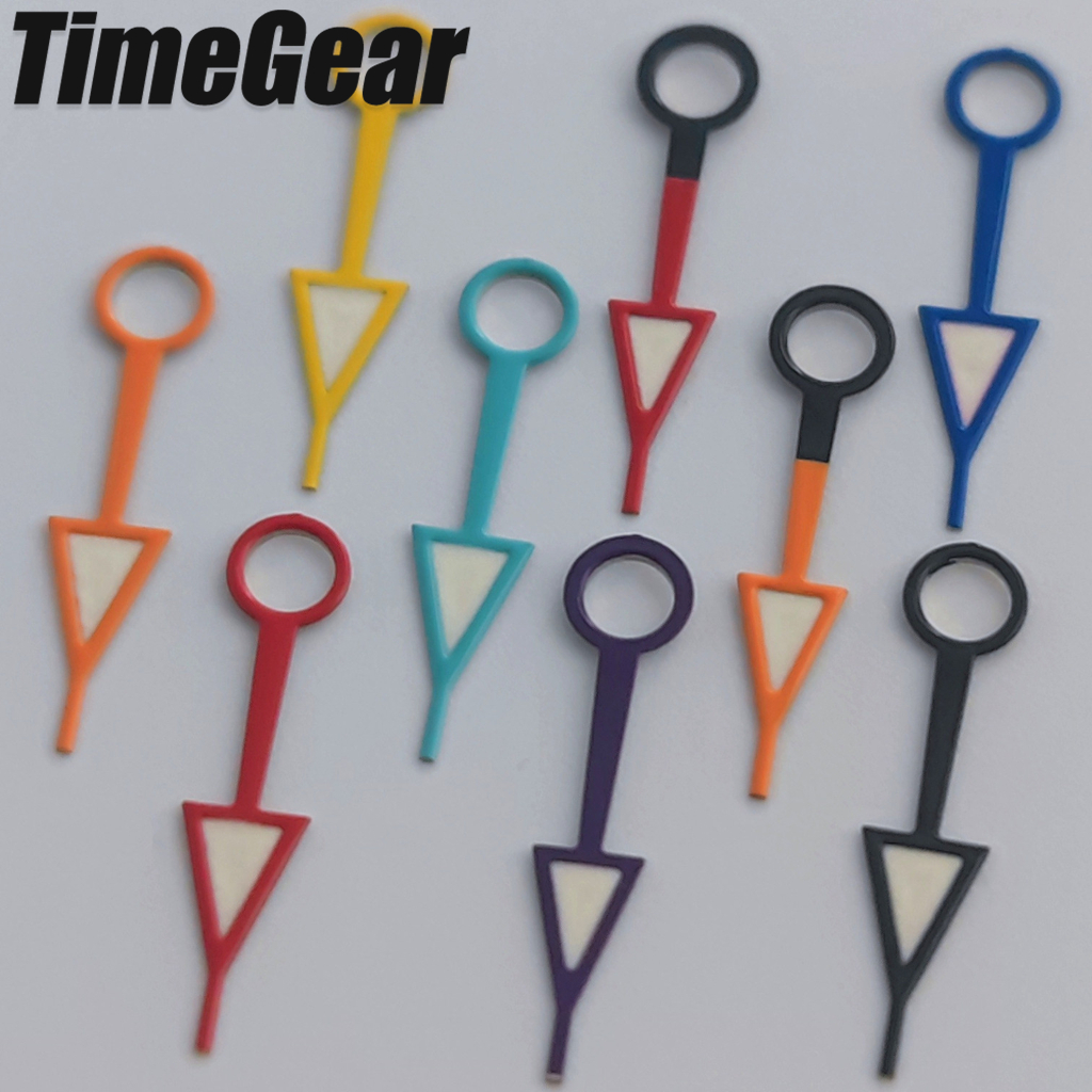 12.5mm NH34 GMT Watch Hands High Quality For NH34A NH35 NH36 NH38 NH39 NH70 NH72 4R34 Movements Replacement Parts Green Luminous