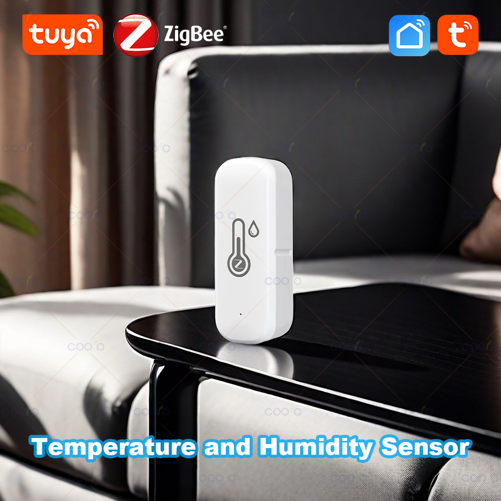 Zigbee 3.0 Temperature Humidity Sensor Smart Home Indoor Hygrometer App Remote Monitor work with Tuya Smart Life