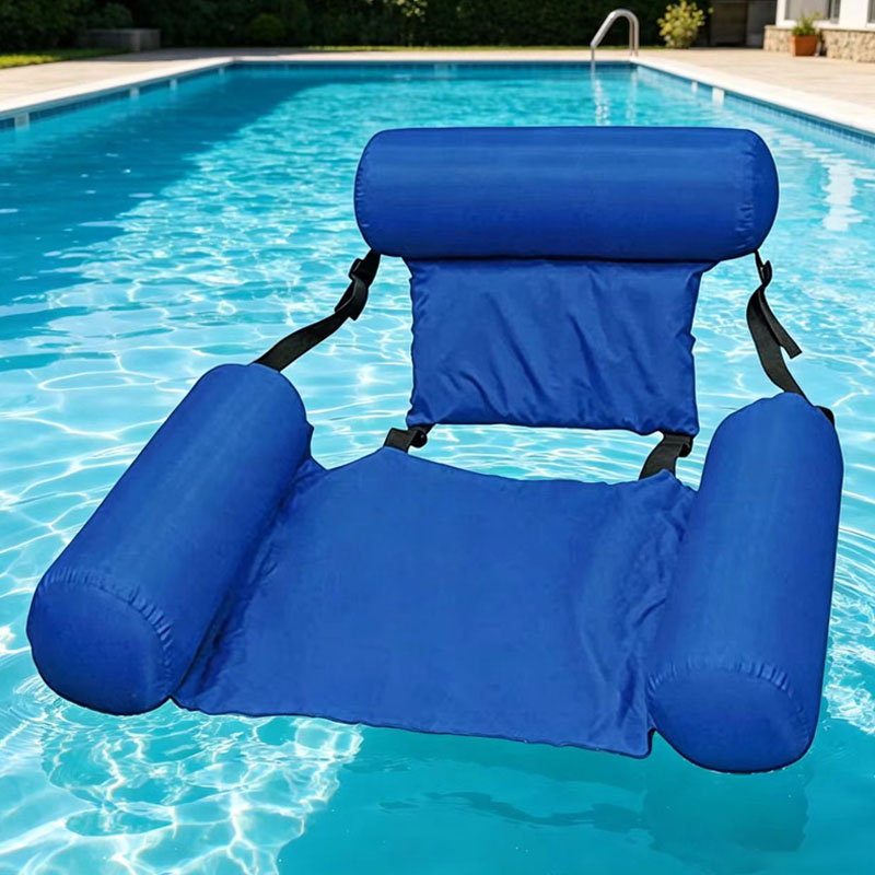 1PC Glitter U-Shaped Inflatable Pool Hammock - Dreamy Floating Lounger Chair for Adults, Summer Water Relaxation