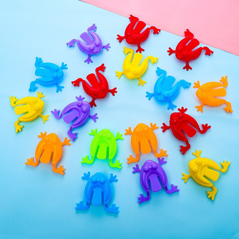 20pcs Bouncing Frog Nostalgic Toys For Children Kindergarten Educational Toy Jumping Frog Toy