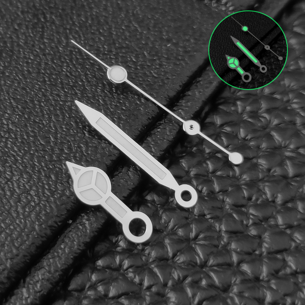 Neiton Green Luminous Watch Hands fit NH35 NH36 Watches Modified Accessories 3-pin