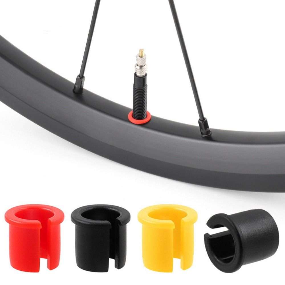 4pcs Bicycle Valve Hole Adapter To Reduce Casing Rim Plug Valve Conversion Sleeve For Mountain Road Folding Bicycle