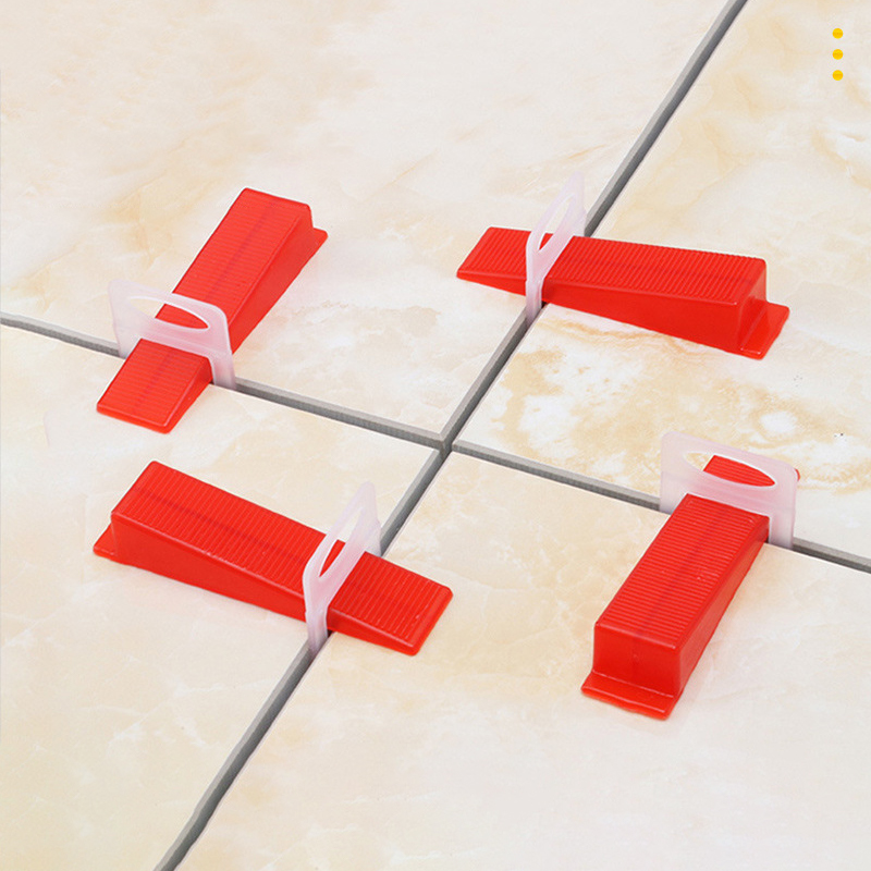 100 Pcs Ceramic Tile Leveling System Clips Spacers Laying Clips For Tile Laying Floor Wall Construction Tools 1/1.5/2/2.5/3mm