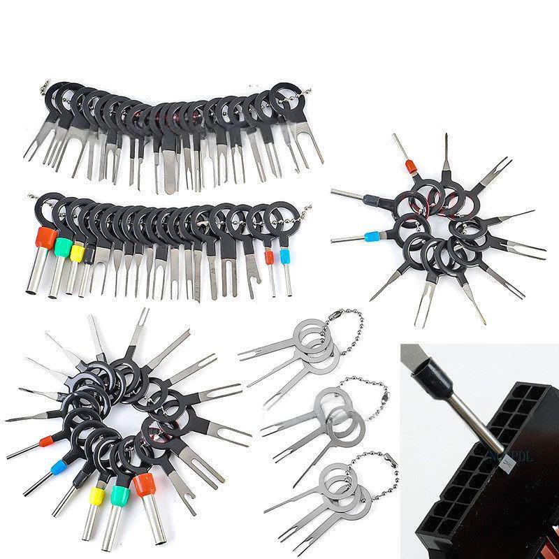 18/21/36Pcs Car Terminal Removal Repair Tools Electrical Circuit Plug Connector Pin Extractor Set Automotive Maintenance Tools