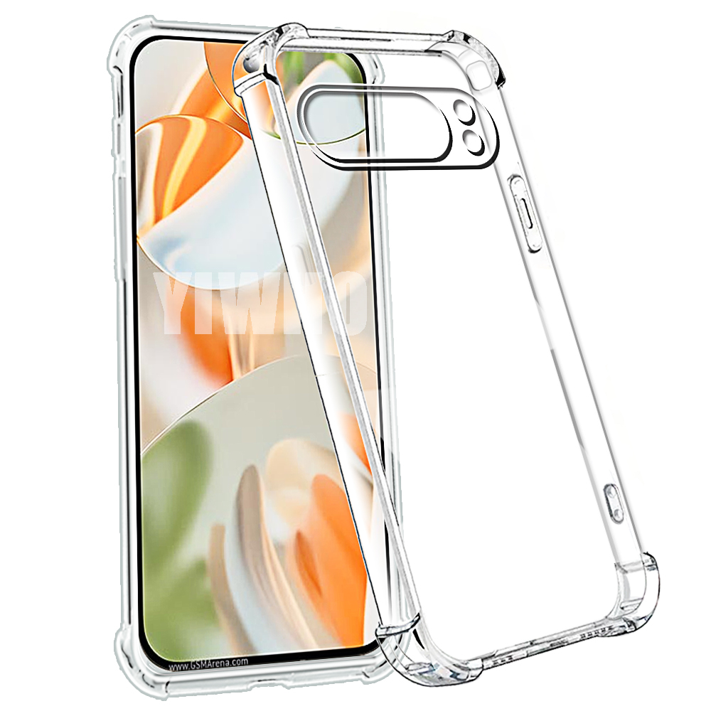 Shockproof Silicone Phone Case For Pixel 10 9 Pro XL 8 7 6 Pro 9a 8a 7a 6a Soft TPU Transparent Back Cover