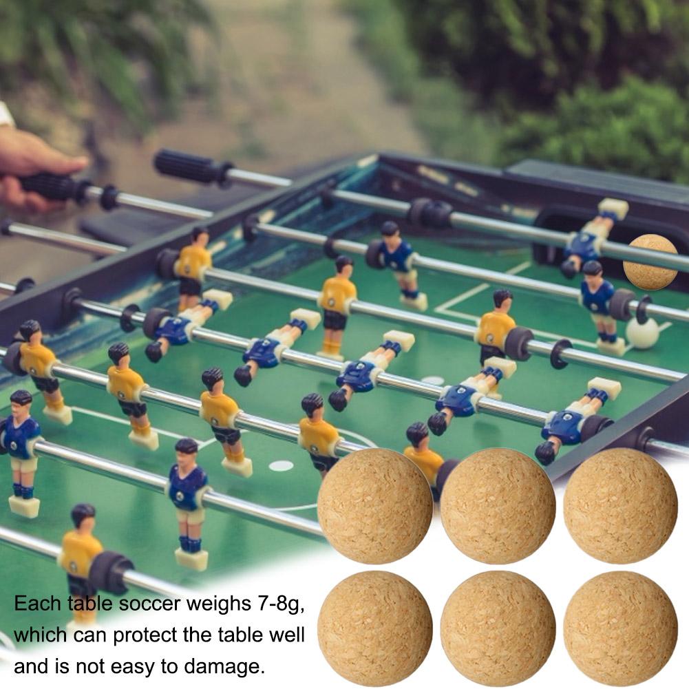 36mm Cork Solid Wood Foosball Table Soccer Ball Football Baby Foot Table Football Desktop Table Soccer Accessories