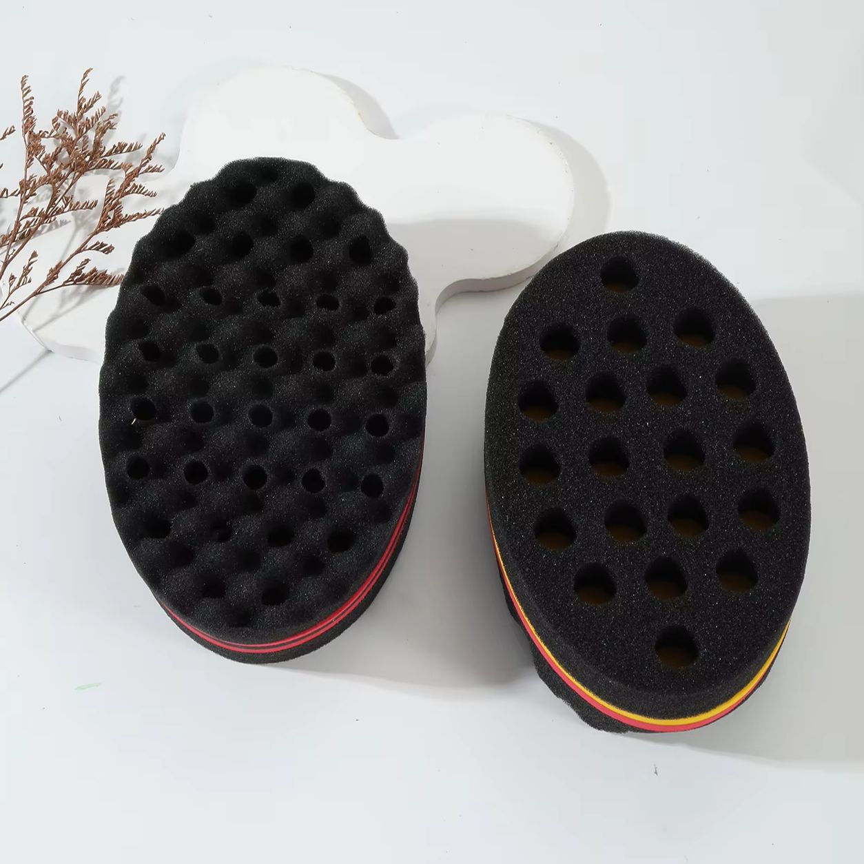 1pc professional hairdressers magic brush durable sponge, African curly hair styling brush For Hair Accessories