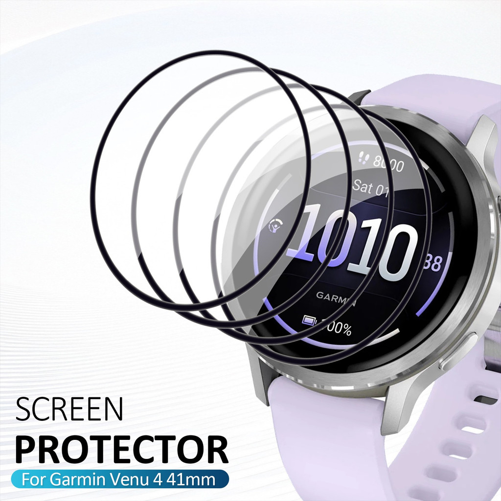 4PCS HD Screen Protectors Film for Venu 4 41mm/45mm 3 Anti-scratch Waterproof Soft Venu4 Smartwatch Watch Film not Glass