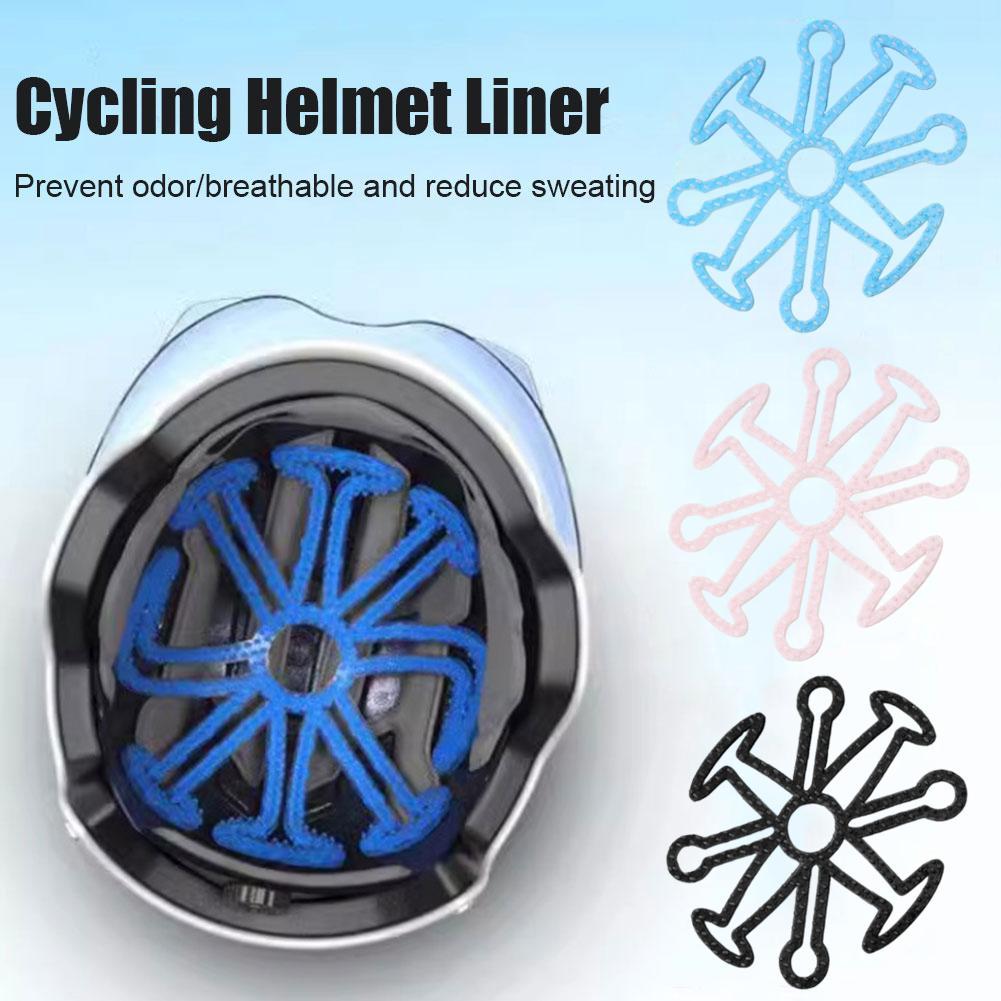 Flexible Helmet Inner Silicone Pad Soft Breathable Helmet Liner Pad Safety Helmet Padding MTB Road Bike Motorcycle Accessories