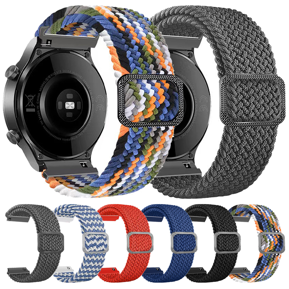 20mm 22mm Braided Nylon Straps For watch 5 S5 S4 S3 S2 S1/Watch Color 2 Wrist Band For Vivoactive 6 5 4 3 Bracelet