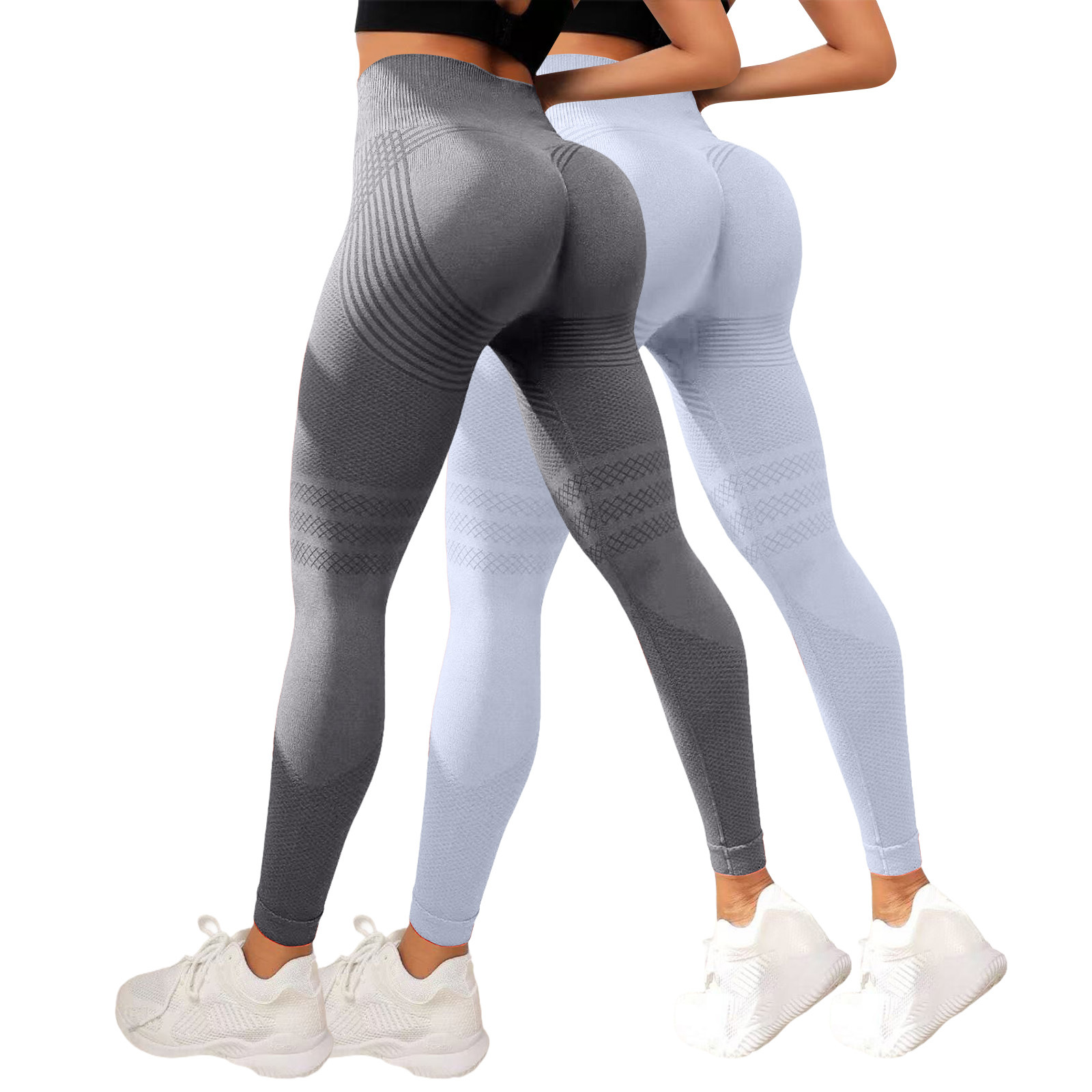 2pc Cellulite Slimming Leggings 3d Compression Legging Women High Waist Seamless Push Up Opaque Sport Pants For Yoga And Fitness
