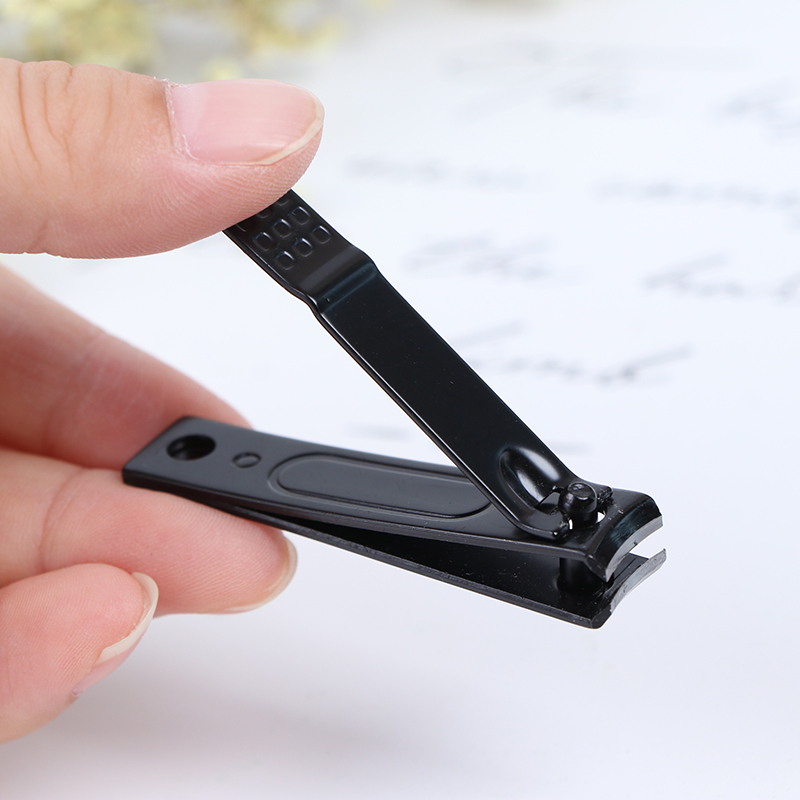 [N] 1PC Professional Black Stainless Steel Toe Nail Cutter Trimmer Clipper Tool