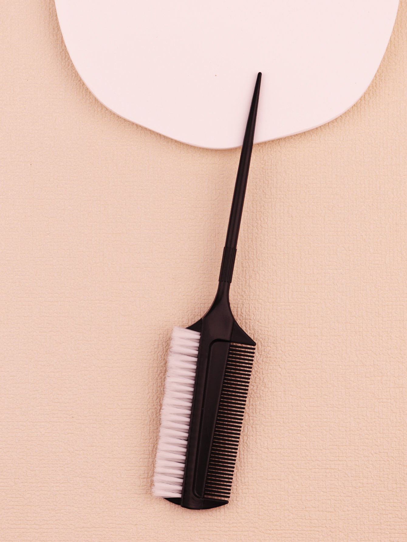 1pc plastic heat-resistant pointed ponytail double-sided hair comb brush hairstyle hair dye brush Special for real hair