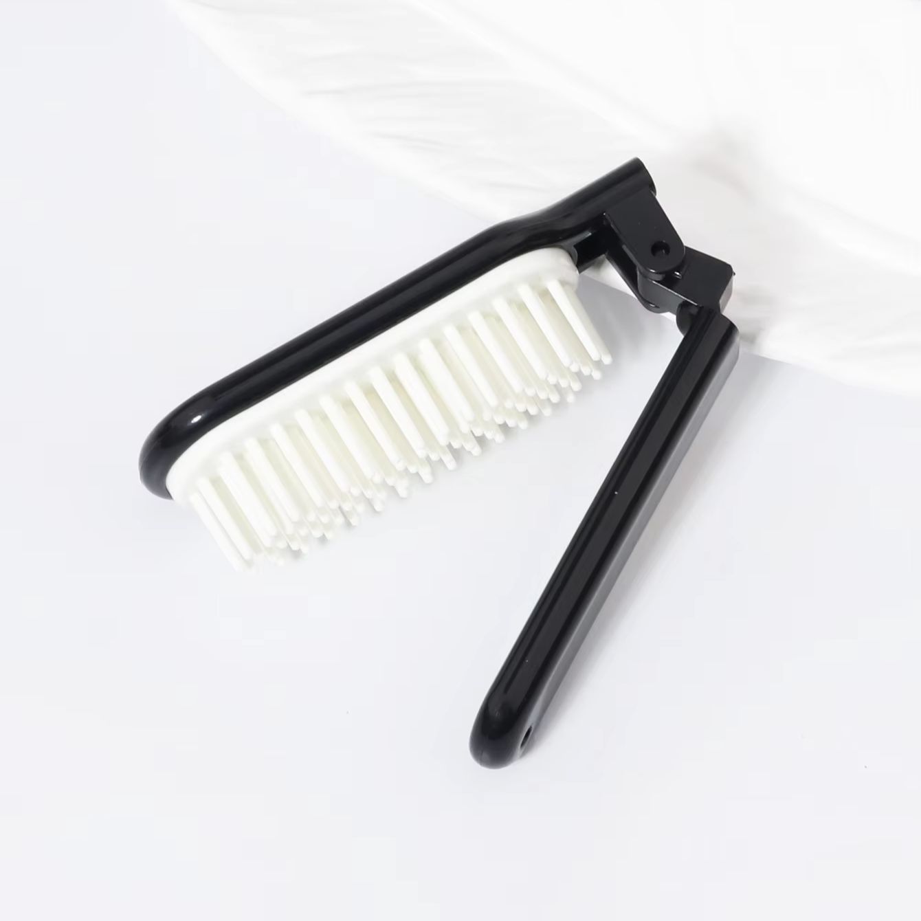 Portable plastic folding comb, anti-static mini pocket comb, men's and women's hair styling tools For Hair Accessories