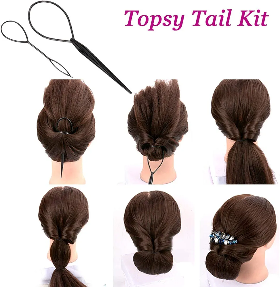 Tirumala Hair French Braid Maker Tool Hair Braiding Tools Hair Styling Accessories Women's Hair Accessories Styling Tools Braid Maker Ladies Girls 4 Pieces