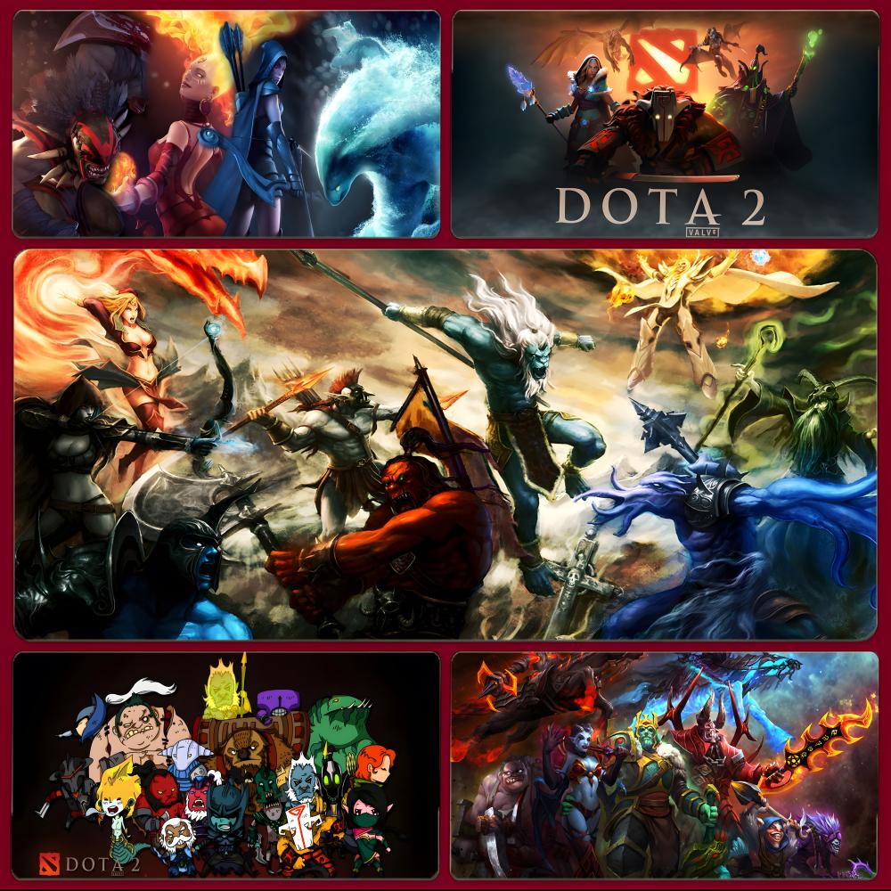 Cool Popular Game D-DOTA 2 Mouse Pad Large Gaming Mousepad with Stitched Edges Thickened Desk Mat PC