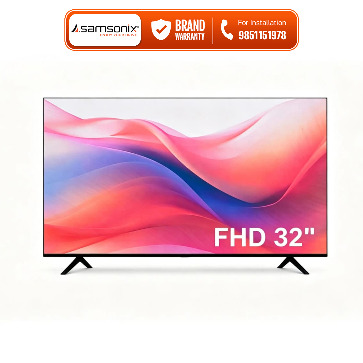 Samsonix 32 Inch Google Android QLED Smart TV
