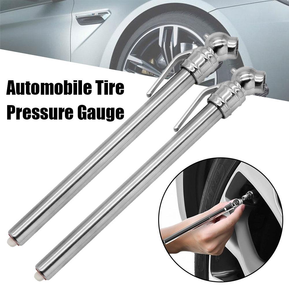 1/2/4PCS Portable Tire Pressure Gauge Pen 5-50PSI, Metal Auto Air Pressure Test Tool for Car Motorcycle Truck Bicycle Repair