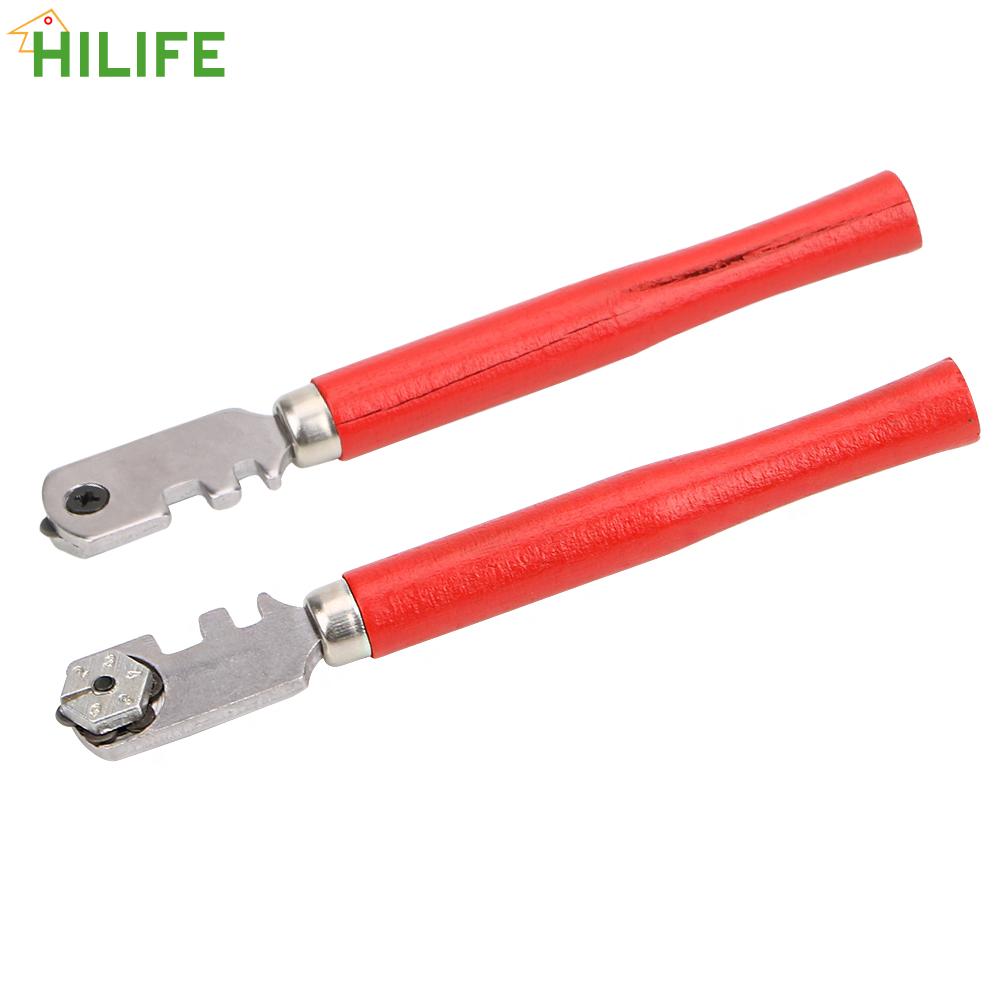 Portable Glass Cutter Diamond Tipped Wooden Handle 130mm Professional Hand Tool For Window Craft 1Pcs