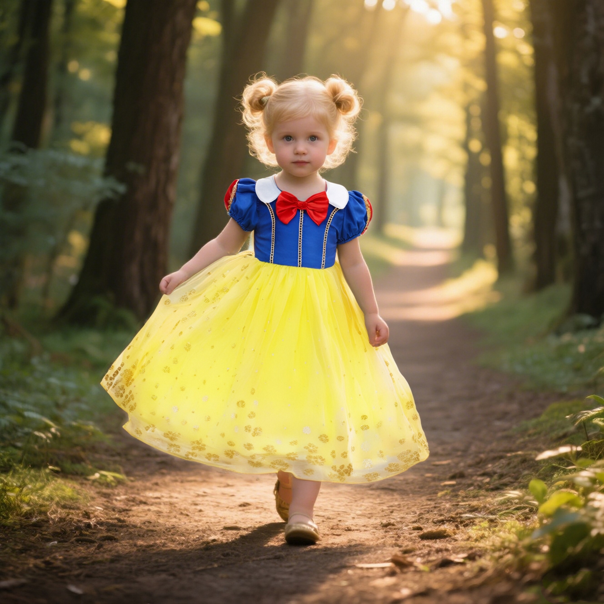 Royal Blue Princess Snow White Dress Kids Girl Costume with Cape Fancy Carnival Party Cosplay Children Clothing Birthday Outfits