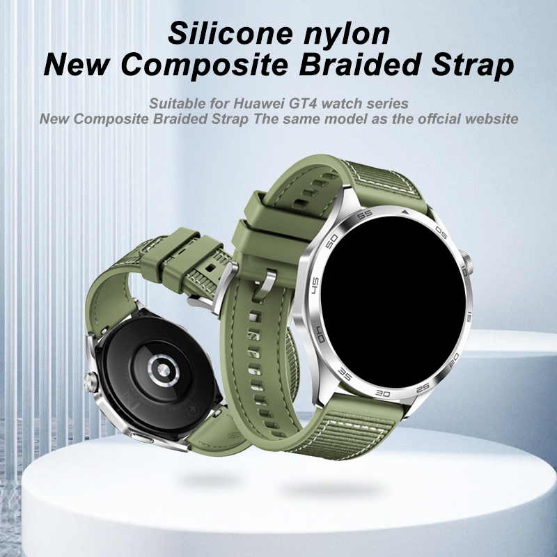 Official Watch Bracelet for HUAWEI GT 5 4 46mm Watch 4 5 Pro GT 3 2 Pro 46 mm 22mm Nylon Sport Bracelet Silicone Composite