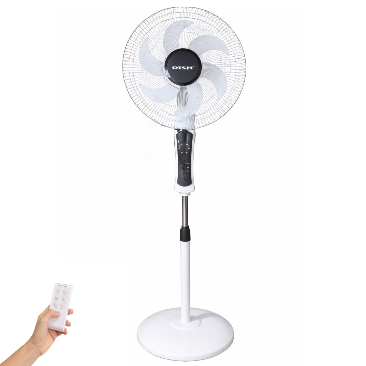 Dish D-1614R Stand Fan With Remote And Sensor Touch Control