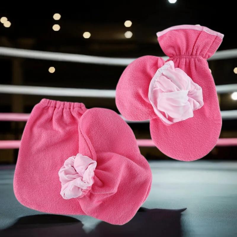 1 Pair Women's Insulation Care Gloves Flannel Elastic Opening Nail Protection Hand Therapy Paraffin Wax Mitts Reusable Warmers