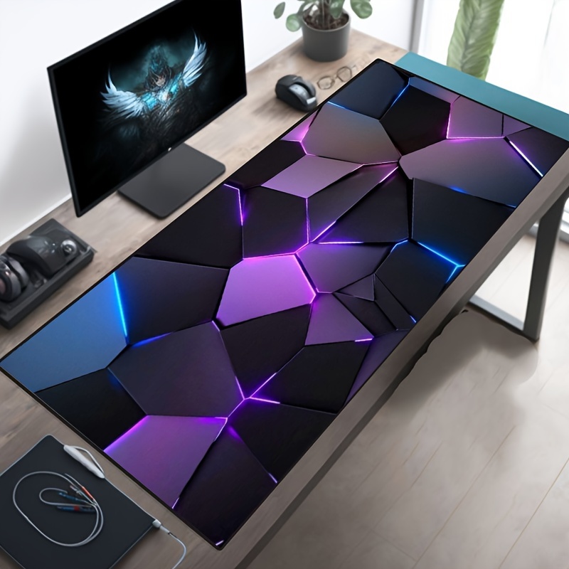 Stylish Geometry Gaming Mouse Pad HD Large Desk Mat Gamer Table Keyboard Non-Slip Cushion Carpet xxl Laptop Computer Rug