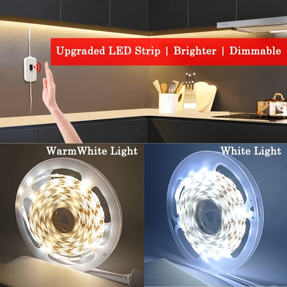 Smart USB LED Strip Light SMD2835 5V Motion Sensor Hand Scan ON OFF Control Backlight Tape for TV Kitchen Cabinet Wardrobe lightify
