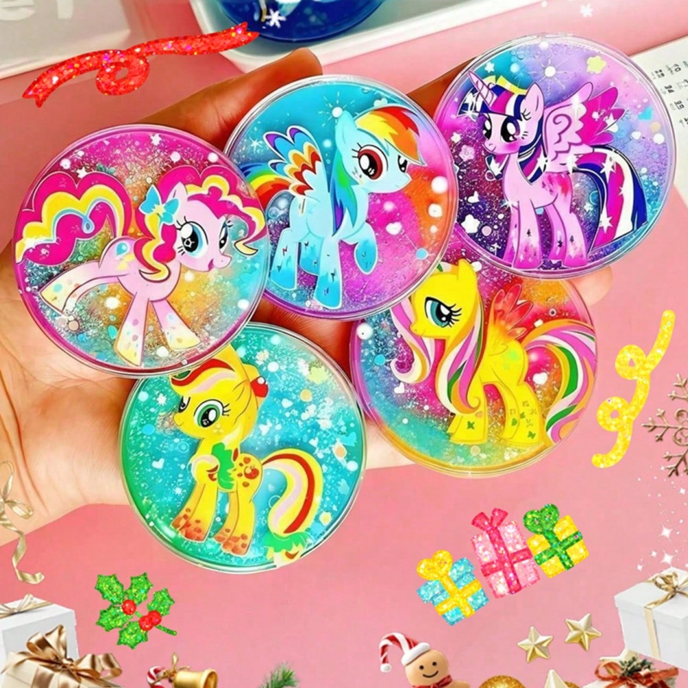 1Pc Cute Acrylic Quicksand Badge - Kawaii Anime Cartoon Brooch & Pin | High Aesthetic "Baji" Reward Button | Perfect