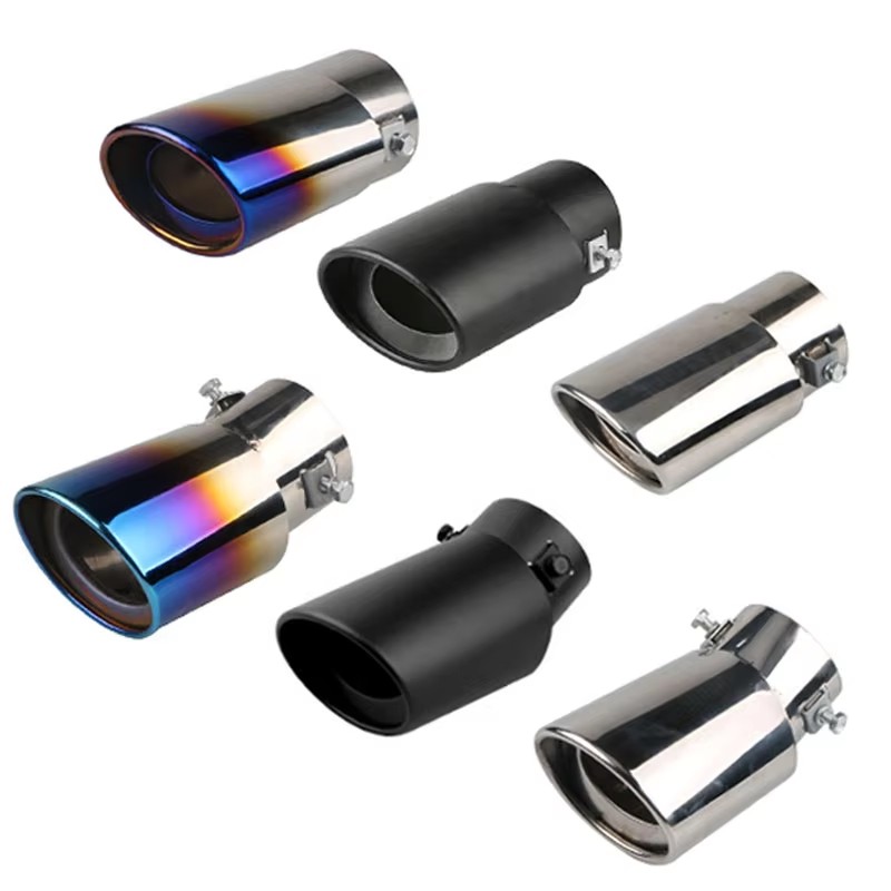 Car Accessories Stainless Steel Adjustable Exhaust Tip Universal Car Tailpipe for Exhaust Modification & Decoration