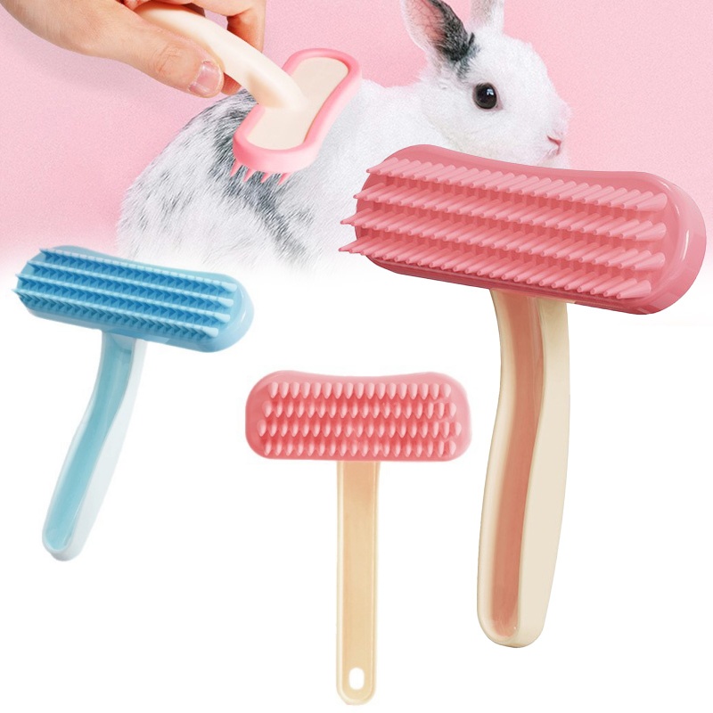 New Silicone Rabbit Comb Hair Cleaning Guinea Pig Small Pet Comb Beauty Care Tool Beauty Trimmer Pet Bath Comb