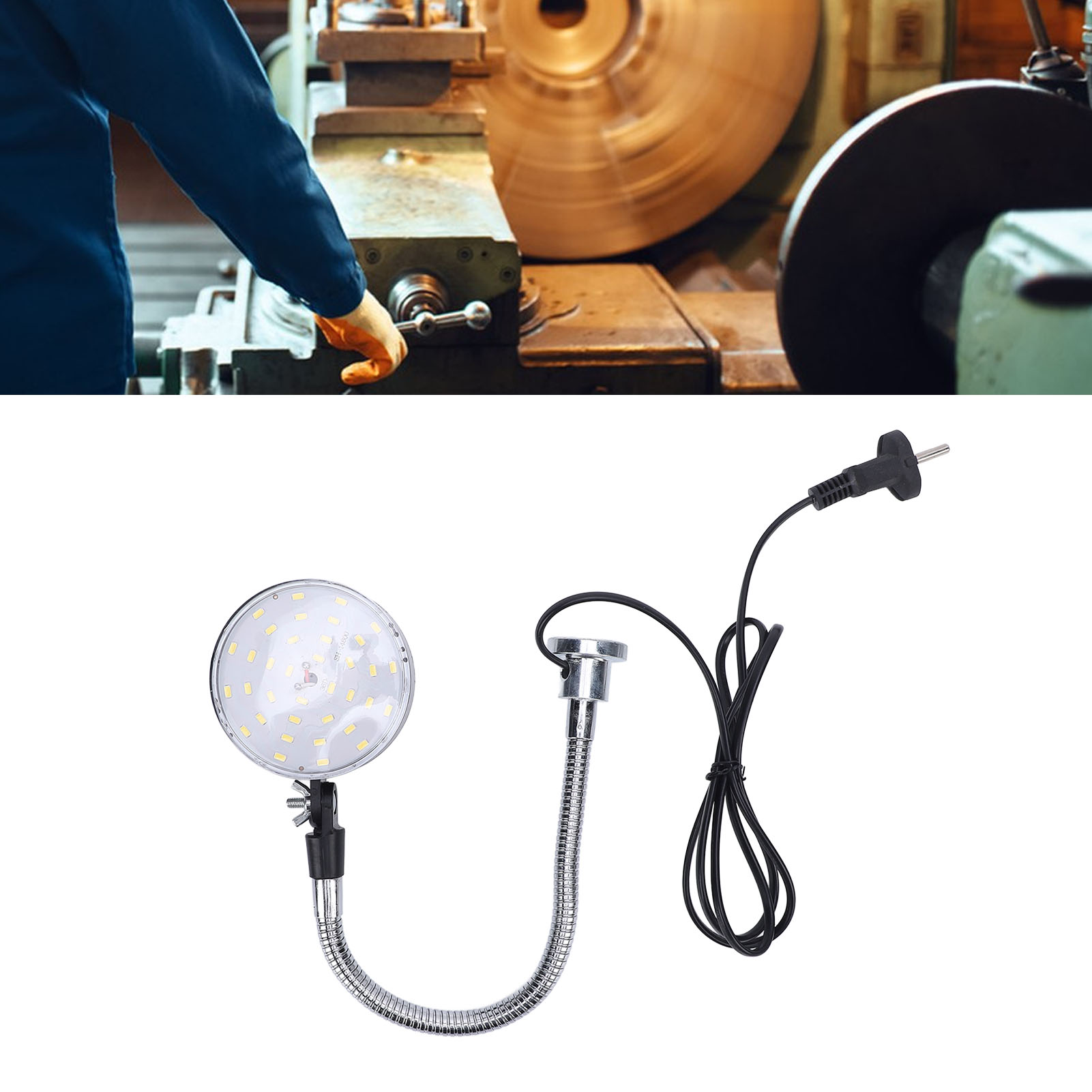 Gooseneck Work Light Sturdy Structure IP65 Water Proof Magnetic Base 15W LED Machine Light for Car Repair Industrial Lighting
