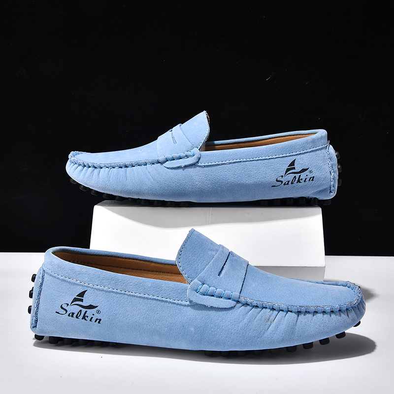 Quality Men's Suede Slip On Loafers Fashion Lightweight Breathable Wallking Driving Shoes Comfort fashion Outdoor Men's Sneakers