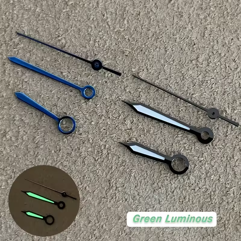 HOT Blue Watch Hand without Luminous Watches Needle Watch Parts Repair Parts for Japanese NH35/ NH36/ 4R/ 7S Movements